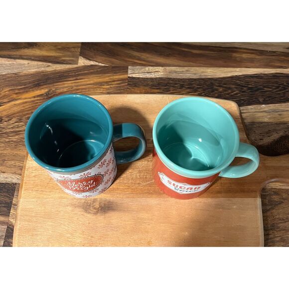 DesignPac Sugar & Sice & Merry Christmas Christmas Mugs Set of 2 - Picture 3 of 5